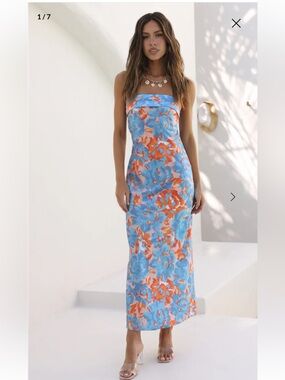 Hello Molly Highway To Heaven Blue Maxi Dress